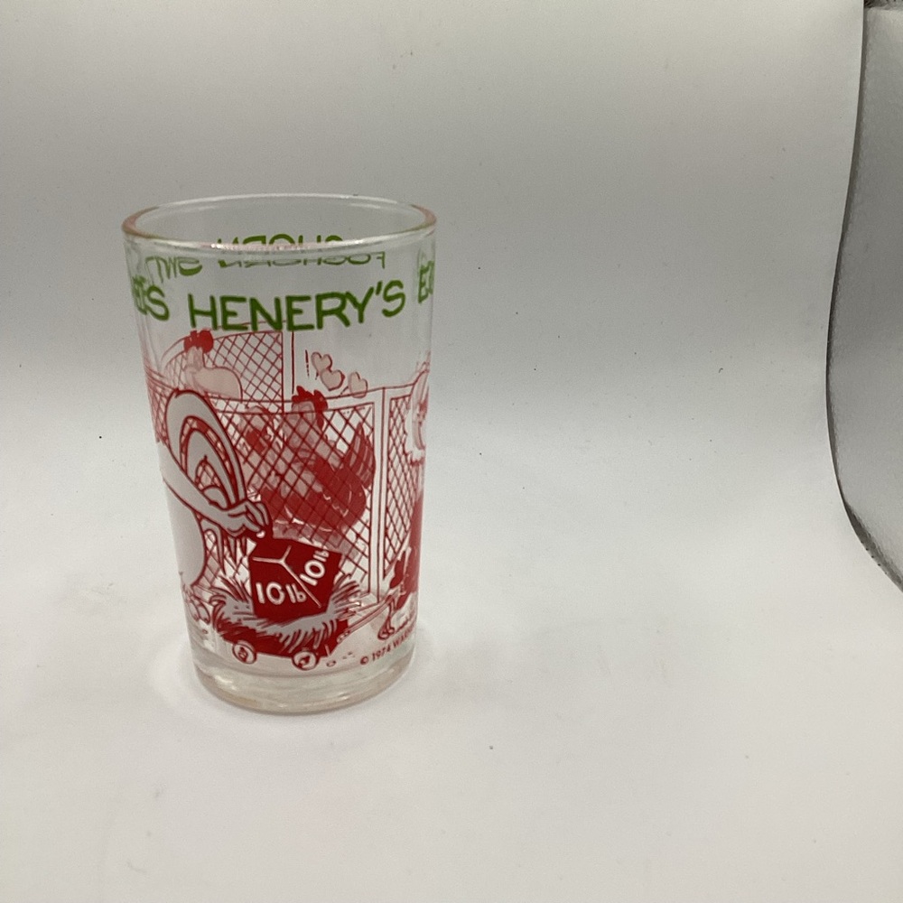 Vintage Cartoon Chicken Glass Foghorn Leghorn juice glass - Picture 2 of 5
